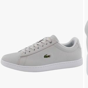 Lacoste Women's Fashion Sneaker Grey Shoe w logo